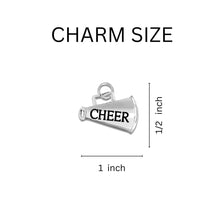 Load image into Gallery viewer, 25 Cheerleading Megaphone Charms - Fundraising For A Cause