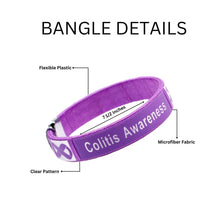 Load image into Gallery viewer, 25 Colitis Awareness Bangle Bracelets - Fundraising For A Cause