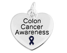 Load image into Gallery viewer, 25 Colon Cancer Heart Charms - Fundraising For A Cause