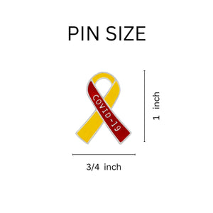 25 Covid 19 Ribbon Pins - Fundraising For A Cause