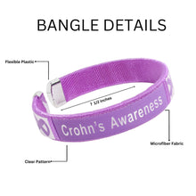 Load image into Gallery viewer, 25 Crohn&#39;s Disease Awareness Bangle Bracelets - Fundraising For A Cause