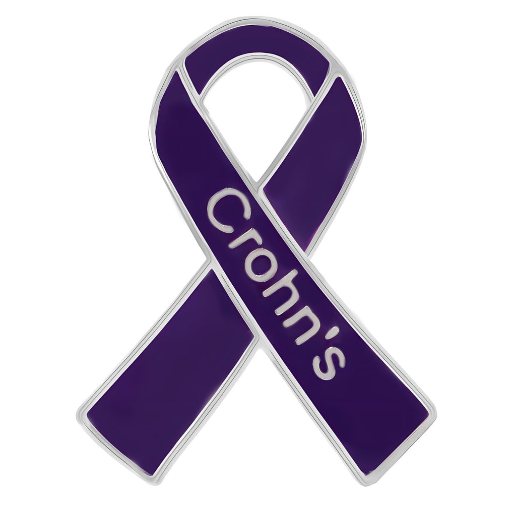 25 Crohn's Disease Awareness Ribbon Pins - Fundraising For A Cause