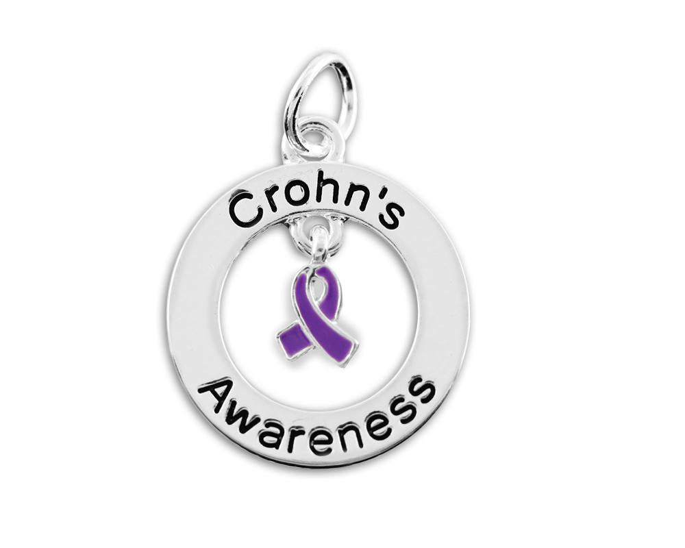 25 Crohn's Disease Circle Charms - Fundraising For A Cause