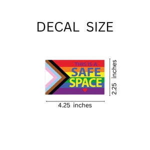 25 Daniel Quasar Safe Space Rainbow Flag Decals (25 Decals) - Fundraising For A Cause