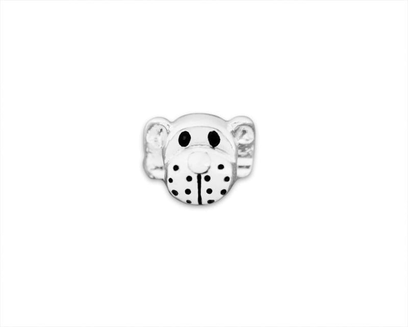 25 Dog Face Shaped Charms - Fundraising For A Cause