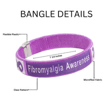 Load image into Gallery viewer, 25 Fibromyalgia Awareness Bangle Bracelets - Fundraising For A Cause