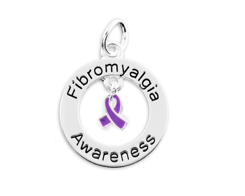 25 Fibromyalgia Circle Charms - Fundraising For A Cause