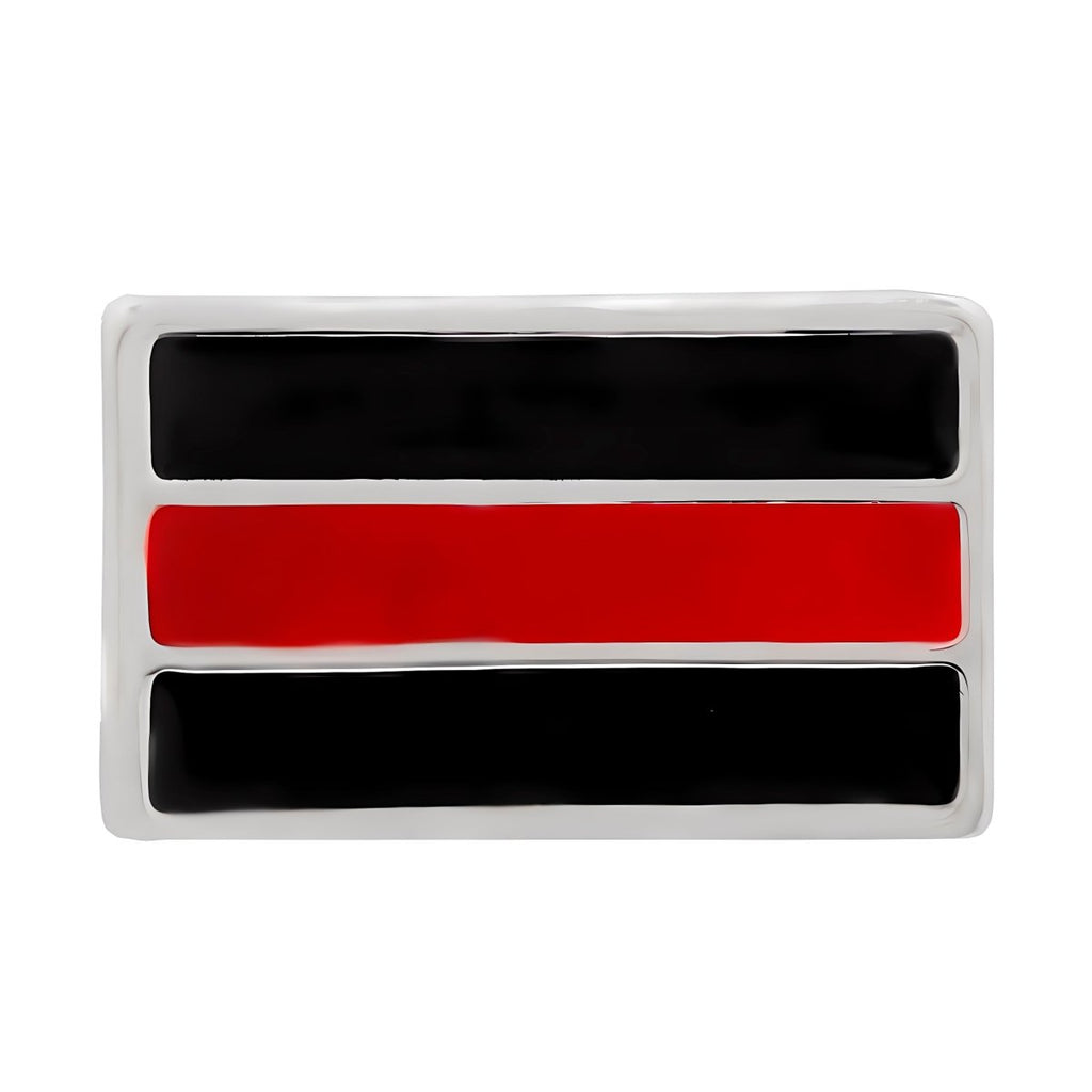 25 Firefighter Rectangle Red Line Pin - Fundraising For A Cause