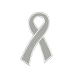 25 Gray Ribbon Awareness Pins (25 Pins) - Fundraising For A Cause