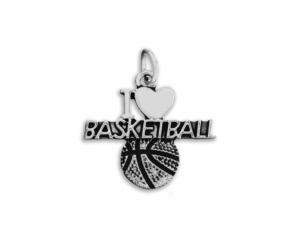 25 I Love Basketball Charms - Fundraising For A Cause