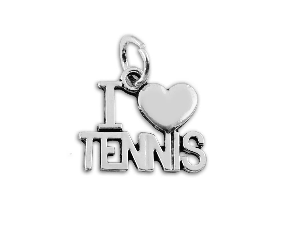 25 I Love Tennis Charms - Fundraising For A Cause