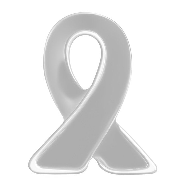 25 Lapel Gray Ribbon Awareness Pin - Fundraising For A Cause