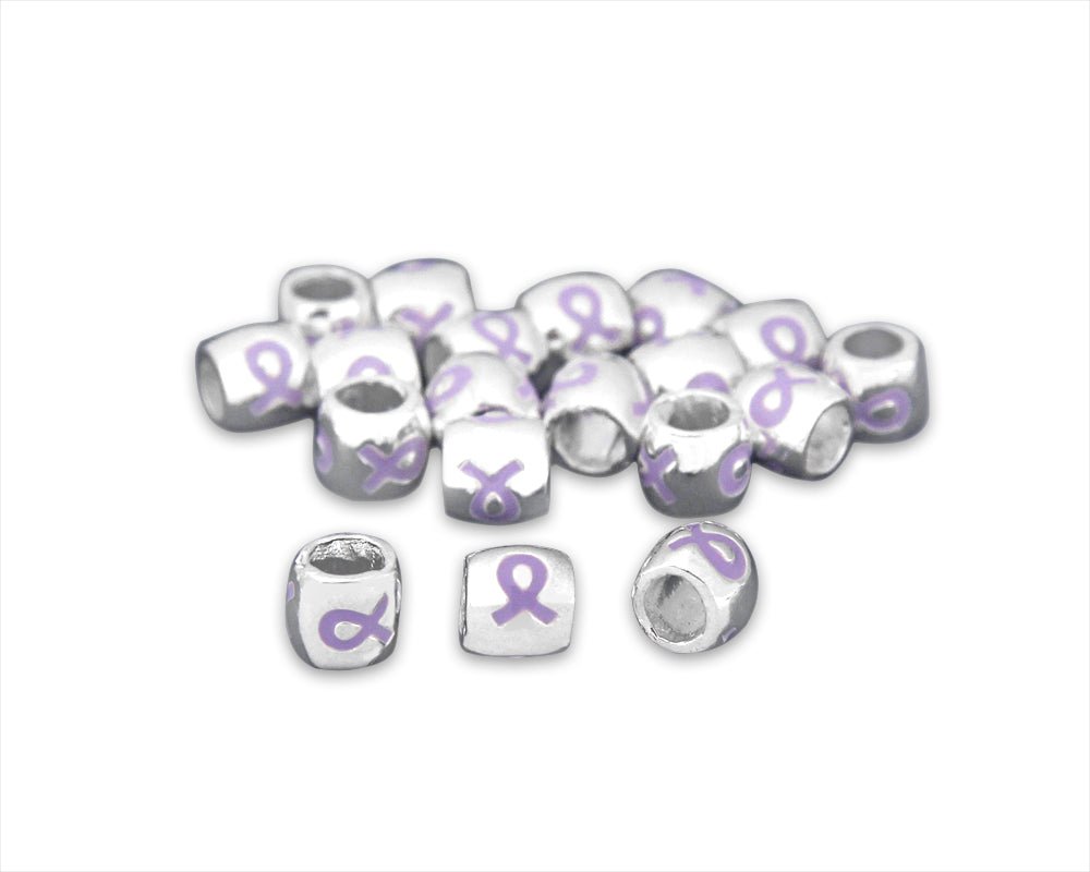 25 Lavender Ribbon Barrel Charms - Fundraising For A Cause