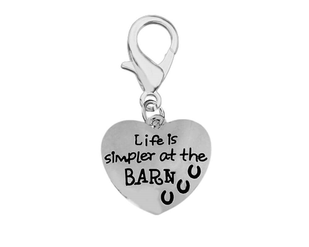 25 Life Is Simpler At The Barn Hanging Charms - Fundraising For A Cause