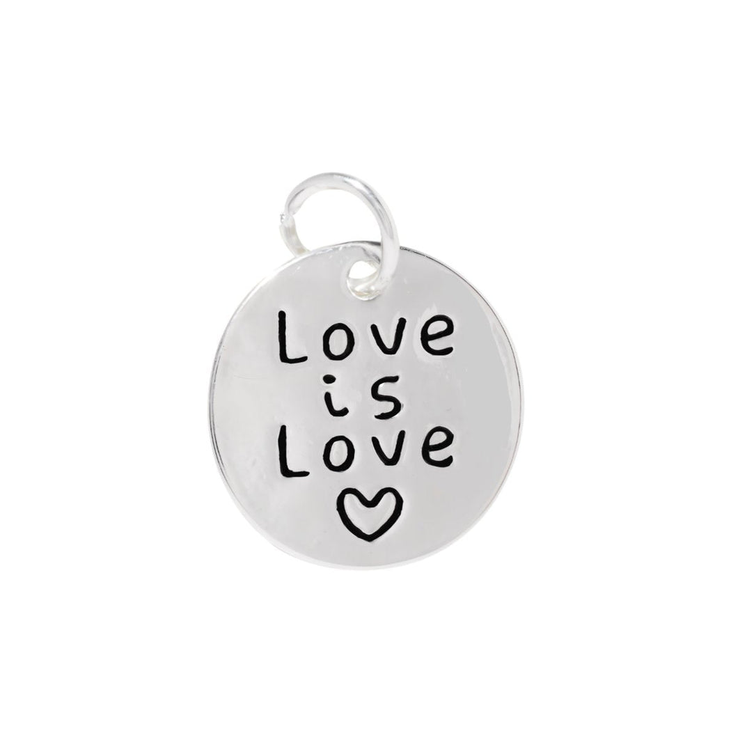 25 Love Is Love Circle Gay Pride Charms - Fundraising For A Cause