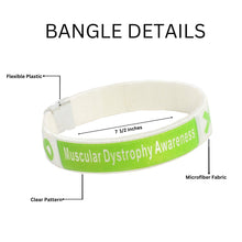 Load image into Gallery viewer, 25 Muscular Dystrophy Awareness Bangle Bracelets - Fundraising For A Cause