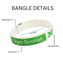 Load image into Gallery viewer, 25 Organ Donation Awareness Bangle Bracelets - Fundraising For A Cause