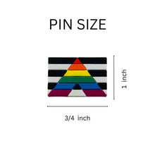 Load image into Gallery viewer, 25 Pack Ally Rectangle Flag Silicone Pins (25 Pins) - Fundraising For A Cause