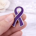 25 Pack Alzheimer's Ribbon Pins (25 Pins) - Fundraising For A Cause