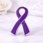 25 Pack Alzheimer's Ribbon Pins (25 Pins) - Fundraising For A Cause