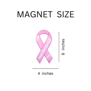 25 Pack Breast Cancer Find The Cure Ribbon Car Magnets - Fundraising For A Cause