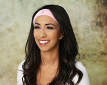 Load image into Gallery viewer, 25 Pack Breast Cancer Ribbon Headbands - Fundraising For A Cause