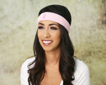 Load image into Gallery viewer, 25 Pack Breast Cancer Ribbon Headbands - Fundraising For A Cause