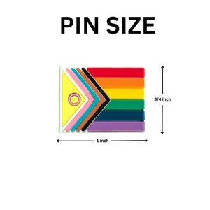 25 Pack Daniel Quasar Intersex - Inclusive Flag Silicone Flag Pins (25 Pins) - Fundraising For A Cause