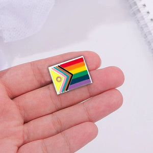 25 Pack Daniel Quasar Intersex - Inclusive Flag Silicone Flag Pins (25 Pins) - Fundraising For A Cause