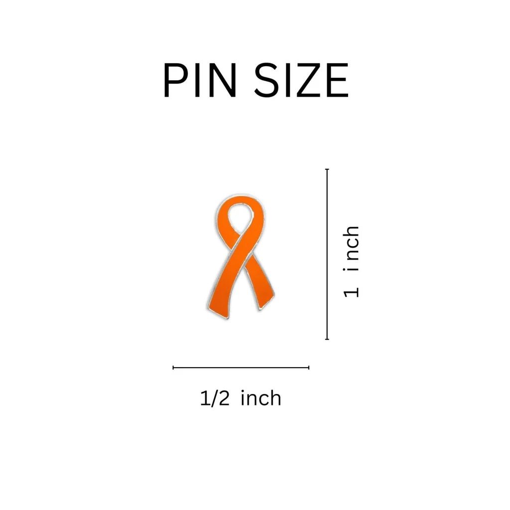 25 Pack Orange Ribbon Awareness Pins (25 Pins) - Fundraising For A Cause