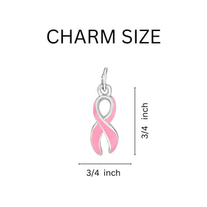 25 Pack Pink Breast Cancer Awareness Charms - Fundraising For A Cause