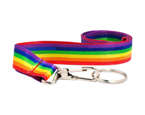 25 Pack Rainbow Flag Lanyard Badge Holders (25 Lanyards) - Fundraising For A Cause