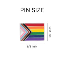 Load image into Gallery viewer, 25 Pack Rectangle Quasar Flag Lapel Pins - Fundraising For A Cause