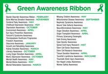 Load image into Gallery viewer, 25 Pack Satin Green Ribbon Awareness Pins (25 Pins) - Fundraising For A Cause