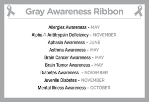 25 Pack Satin Ribbon Awareness Pins (25 Pins) - Fundraising For A Cause