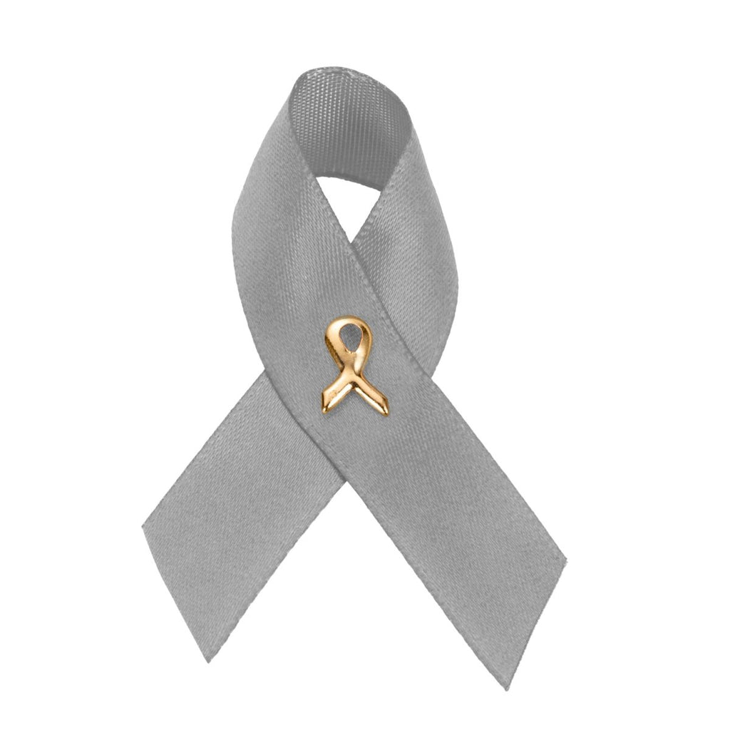 25 Pack Satin Ribbon Awareness Pins (25 Pins) - Fundraising For A Cause