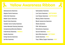 Load image into Gallery viewer, 25 Pack Satin Yellow Ribbon Awareness Pins (25 Pins) - Fundraising For A Cause