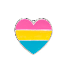 Load image into Gallery viewer, 25 Pansexual Heart Pride Pins - Fundraising For A Cause