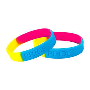 25 Pansexual Silicone Bracelets - $16.99 - Fundraising For A Cause