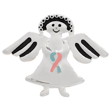 Load image into Gallery viewer, 25 Pink &amp; Blue Ribbon Angel Pins - Fundraising For A Cause