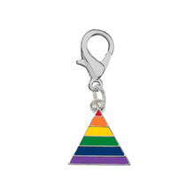 Load image into Gallery viewer, 25 Rainbow Triangle Hanging Charms - Fundraising For A Cause