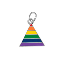 Load image into Gallery viewer, 25 Rainbow Triangle Shaped Charms - Fundraising For A Cause