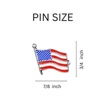 Load image into Gallery viewer, 25 Small American Flag Lapel Pins - Fundraising For A Cause