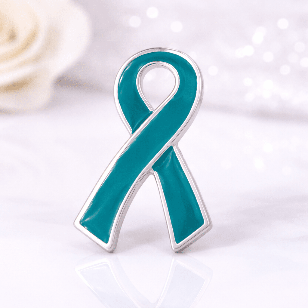 25 Teal Ribbon Awareness Pins (25 Pins) - Fundraising For A Cause