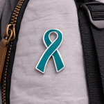 25 Teal Ribbon Awareness Pins (25 Pins) - Fundraising For A Cause