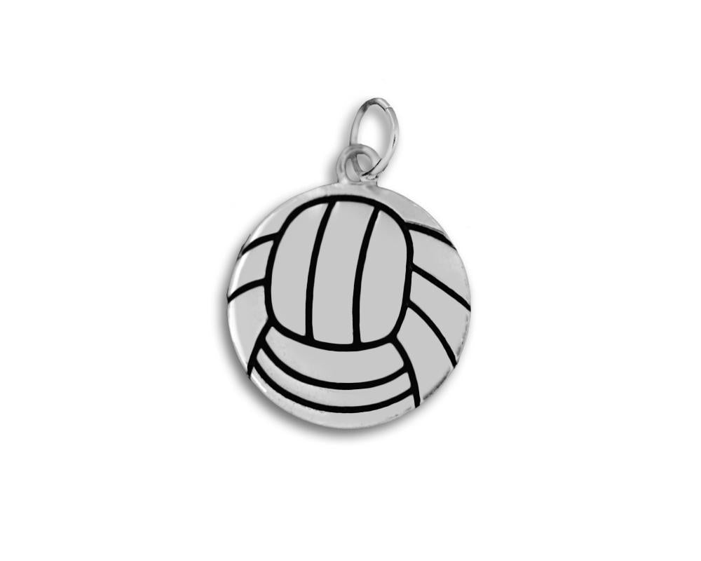 25 Volleyball Shaped Charms - Fundraising For A Cause