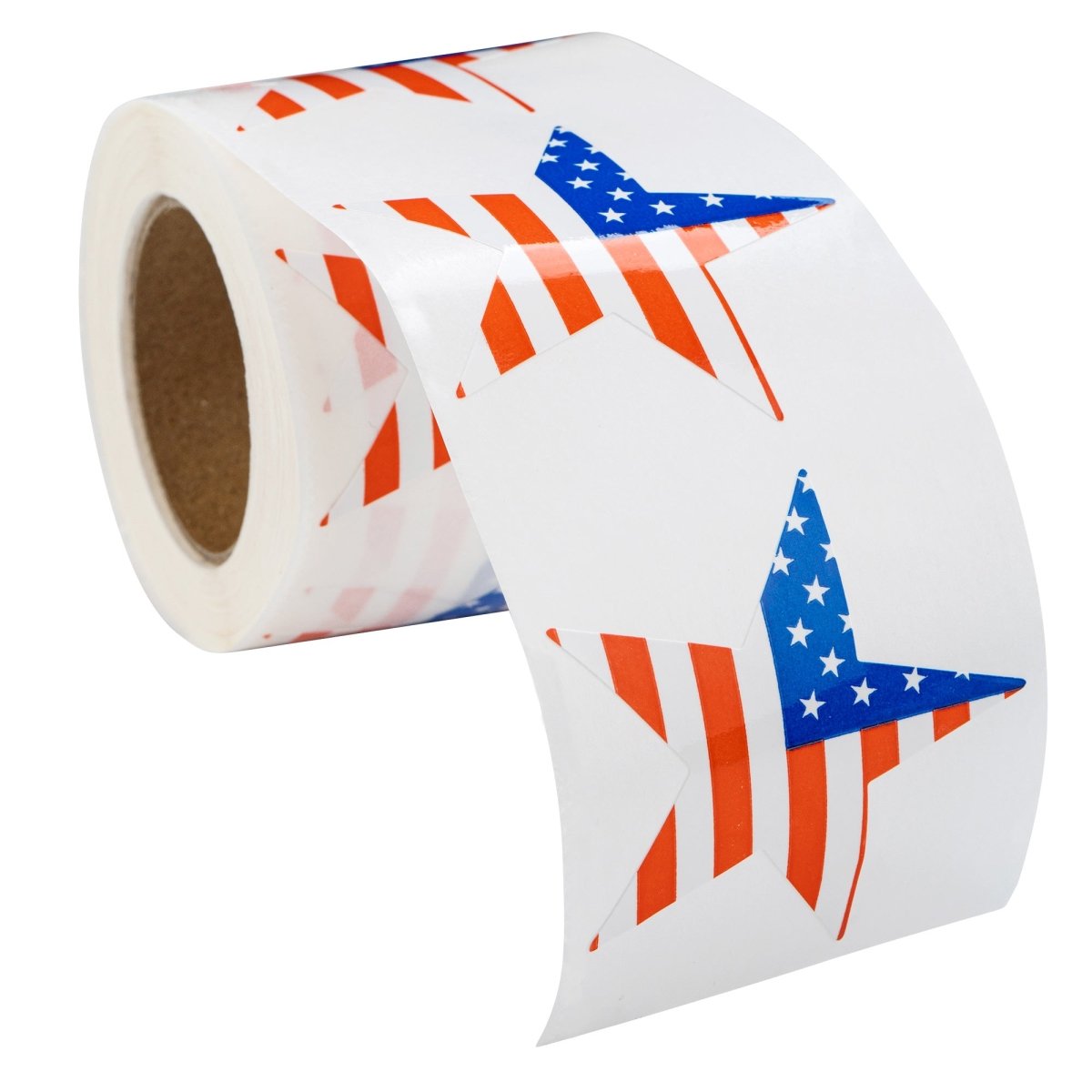 250 American Flag Star Stickers