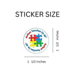 250 Autism Touches Us All Stickers (250 per Roll) - Fundraising For A Cause