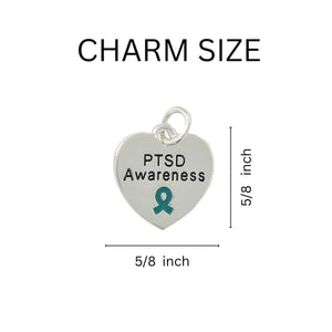 5 Bracelets PTSD Awareness Chunky Charm Bracelets (5 Bracelets) - Fundraising For A Cause