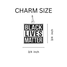 Load image into Gallery viewer, 5 Pack Black Lives Matter Charm Partial Beaded Bracelets (5 Bracelets) - Fundraising For A Cause